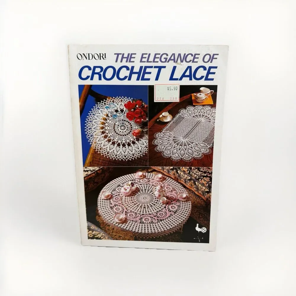 The Elegance of Crochet Lace Kimi Honda Ondori English 1985 Pattern Book Vtg